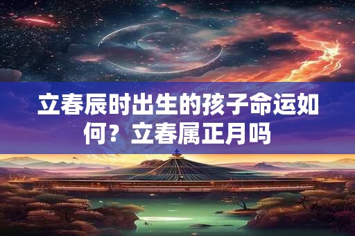 立春辰时出生的孩子命运如何？立春属正月吗