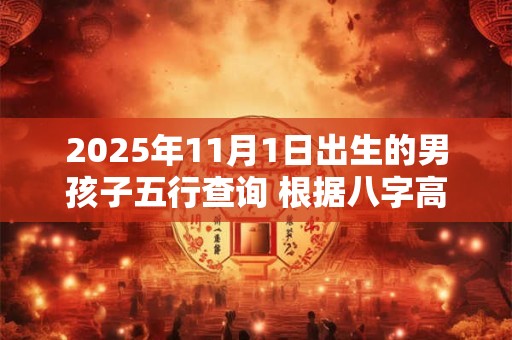 2025年11月1日出生的男孩子五行查询 根据八字高分起名