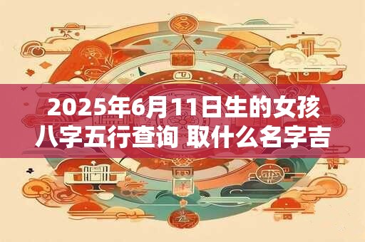 2025年6月11日生的女孩八字五行查询 取什么名字吉利