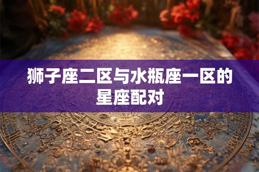狮子座二区与水瓶座一区的星座配对