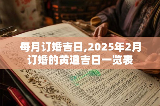 每月订婚吉日,2025年2月订婚的黄道吉日一览表
