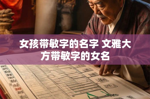 女孩带敏字的名字 文雅大方带敏字的女名