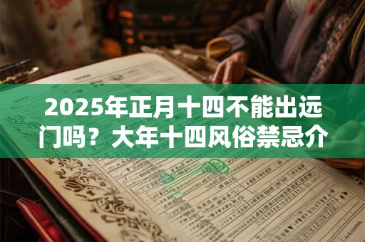 2025年正月十四不能出远门吗？大年十四风俗禁忌介绍