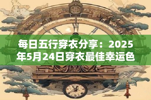 每日五行穿衣分享：2025年5月24日穿衣最佳幸运色