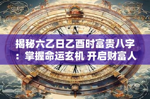 揭秘六乙日乙酉时富贵八字：掌握命运玄机 开启财富人生！