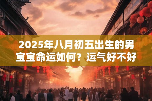 2025年八月初五出生的男宝宝命运如何？运气好不好