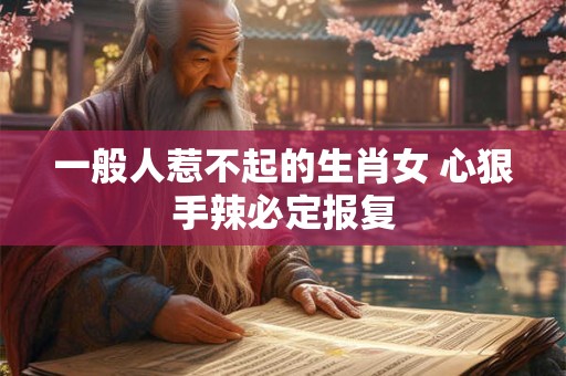 一般人惹不起的生肖女 心狠手辣必定报复