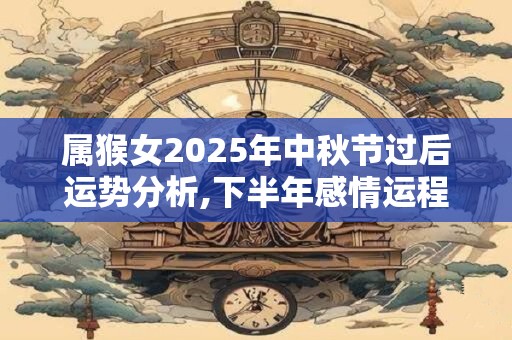 属猴女2025年中秋节过后运势分析,下半年感情运程