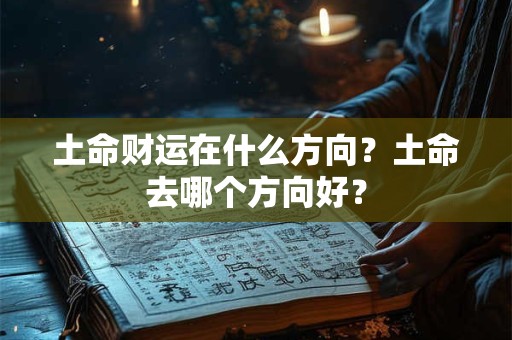 土命财运在什么方向?土命去哪个方向好? 土命财运在什么方向?土命去哪个方向好?