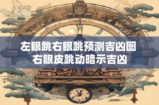 左眼跳右眼跳预测吉凶图 右眼皮跳动暗示吉凶