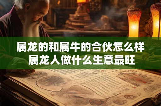 属龙的和属牛的合伙怎么样 属龙人做什么生意最旺