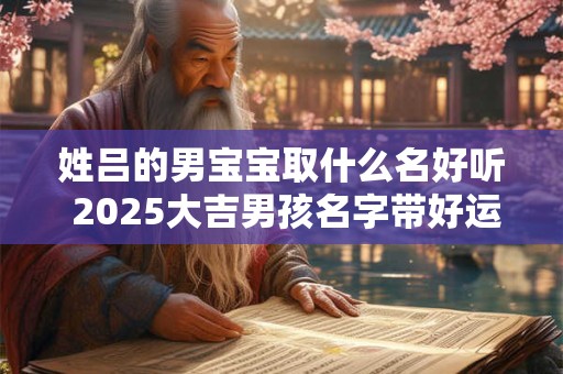 姓吕的男宝宝取什么名好听 2025大吉男孩名字带好运的