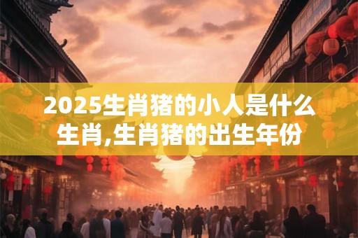 2026生肖猪的小人是什么生肖,生肖猪的出生年份