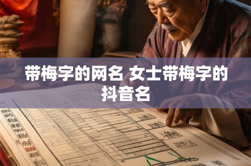 带梅字的网名 女士带梅字的抖音名
