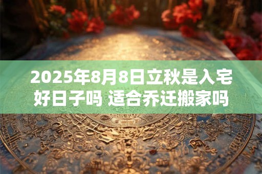 2025年8月8日立秋是入宅好日子吗 适合乔迁搬家吗