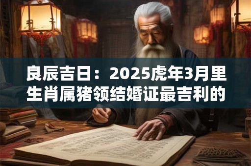 良辰吉日：2025虎年3月里生肖属猪领结婚证最吉利的日子