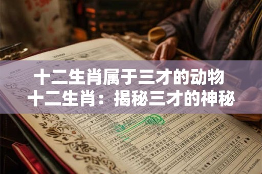 十二生肖属于三才的动物 十二生肖：揭秘三才的神秘动物