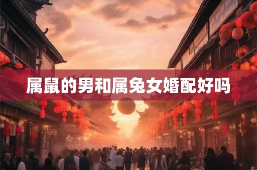 属鼠的男和属兔女婚配好吗