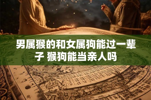 男属猴的和女属狗能过一辈子 猴狗能当亲人吗