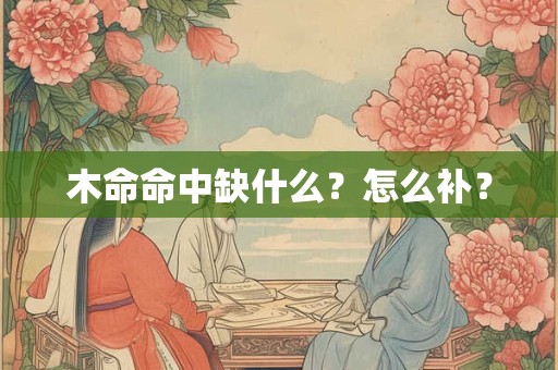 木命命中缺什么？怎么补？