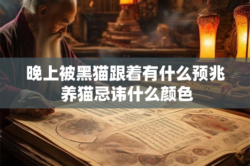 晚上被黑猫跟着有什么预兆 养猫忌讳什么颜色