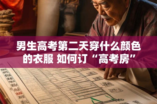 男生高考第二天穿什么颜色的衣服 如何订“高考房”