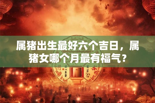 属猪出生最好六个吉日，属猪女哪个月最有福气？