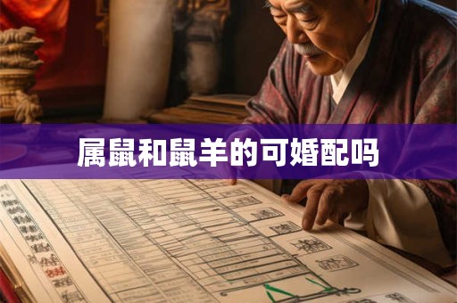 属鼠和鼠羊的可婚配吗