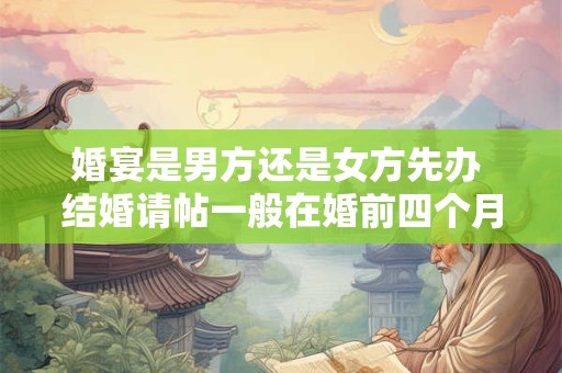 婚宴是男方还是女方先办 结婚请帖一般在婚前四个月订购