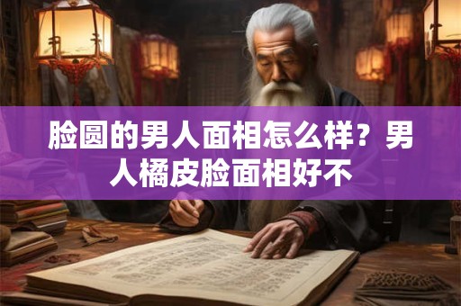 脸圆的男人面相怎么样？男人橘皮脸面相好不