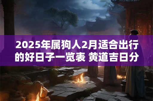 2025年属狗人2月适合出行的好日子一览表 黄道吉日分析