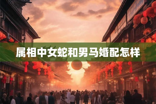 属相中女蛇和男马婚配怎样