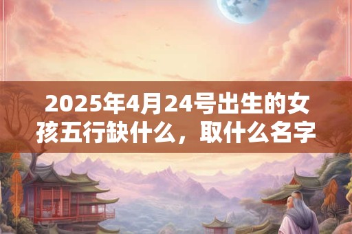 2025年4月24号出生的女孩五行缺什么，取什么名字好