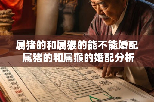 属猪的和属猴的能不能婚配 属猪的和属猴的婚配分析