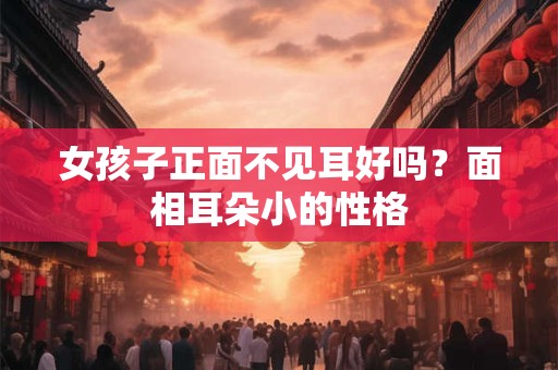 女孩子正面不见耳好吗？面相耳朵小的性格