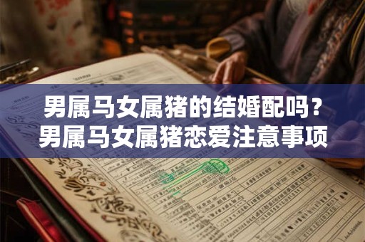 男属马女属猪的结婚配吗？男属马女属猪恋爱注意事项
