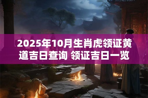 2025年10月生肖虎领证黄道吉日查询 领证吉日一览表