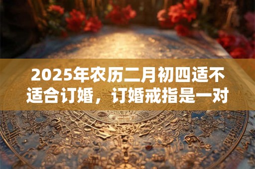 2025年农历二月初四适不适合订婚，订婚戒指是一对吗？