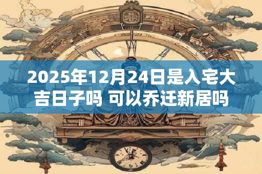 2025年12月24日是入宅大吉日子吗 可以乔迁新居吗