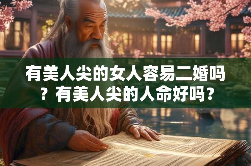 有美人尖的女人容易二婚吗？有美人尖的人命好吗？