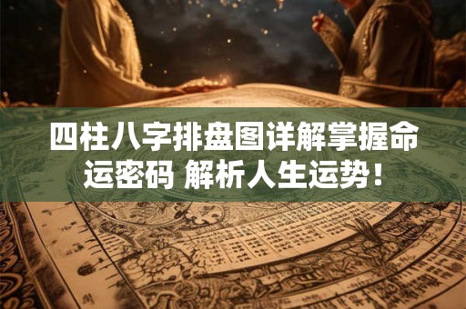 四柱八字排盘图详解掌握命运密码 解析人生运势！