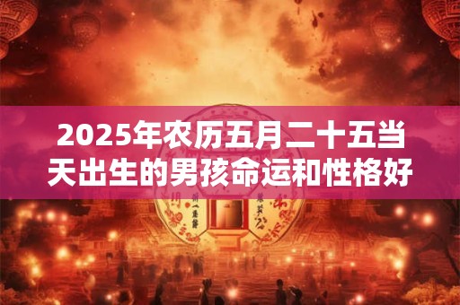 2025年农历五月二十五当天出生的男孩命运和性格好不好