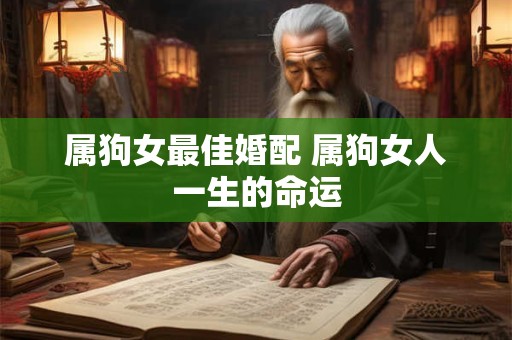 属狗女最佳婚配 属狗女人一生的命运 属狗女最佳婚配 属狗女人一生的命运