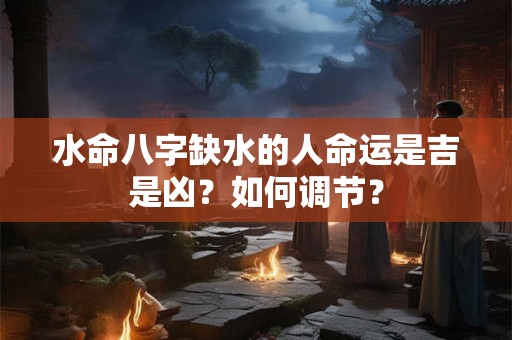水命八字缺水的人命运是吉是凶？如何调节？