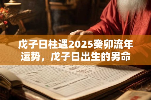 戊子日柱遇2025癸卯流年运势，戊子日出生的男命