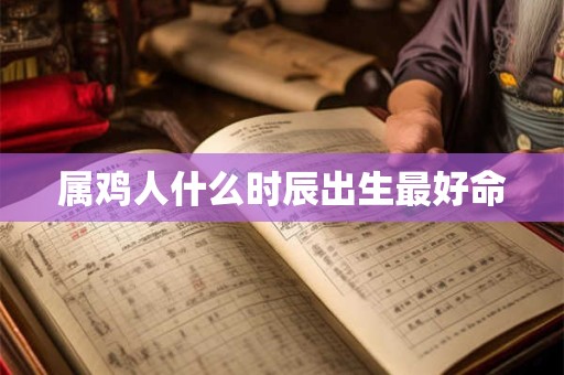 属鸡人什么时辰出生最好命 属鸡人什么时辰出生最好命