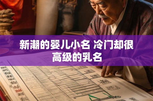新潮的婴儿小名 冷门却很高级的乳名