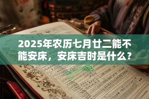 2025年农历七月廿二能不能安床,安床吉时是什么? 2025年农历七月廿二能不能安床,安床吉时是什么?