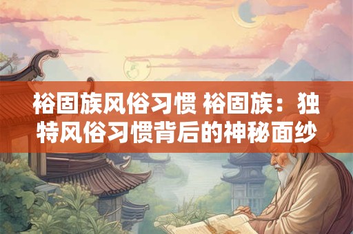 裕固族风俗习惯 裕固族：独特风俗习惯背后的神秘面纱