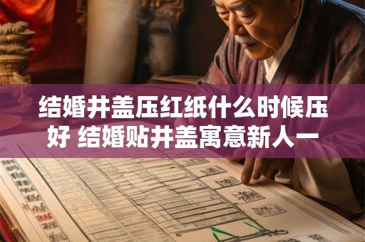 结婚井盖压红纸什么时候压好 结婚贴井盖寓意新人一生圆满